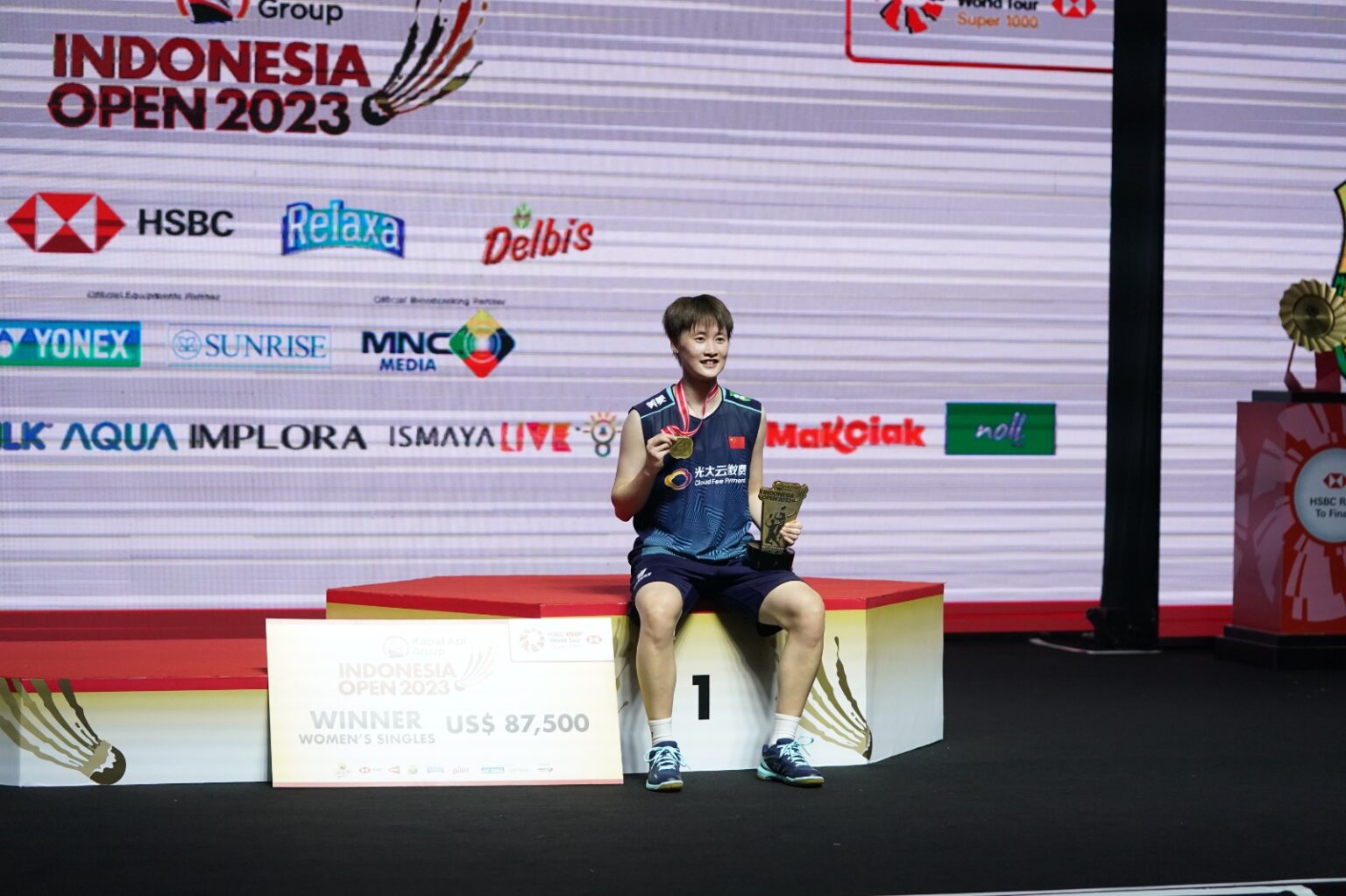 Kapal Api Group Indonesia Open 2023 Chen Yu Fei Pecah Telur Di Istora