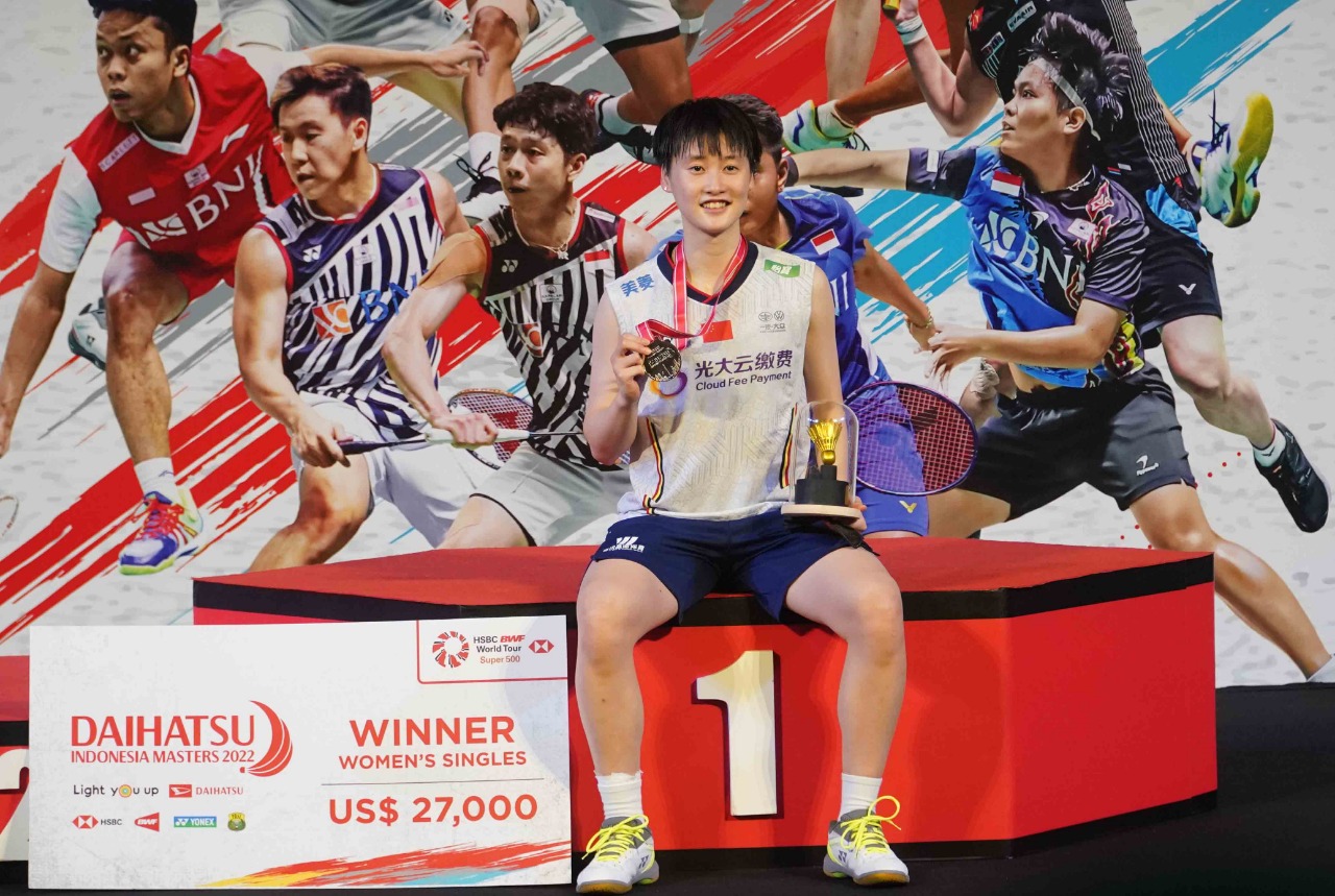 Daihatsu Indonesia Masters 2022 Chen Yu Fei Rebut Titel Juara untuk Kali Pertama