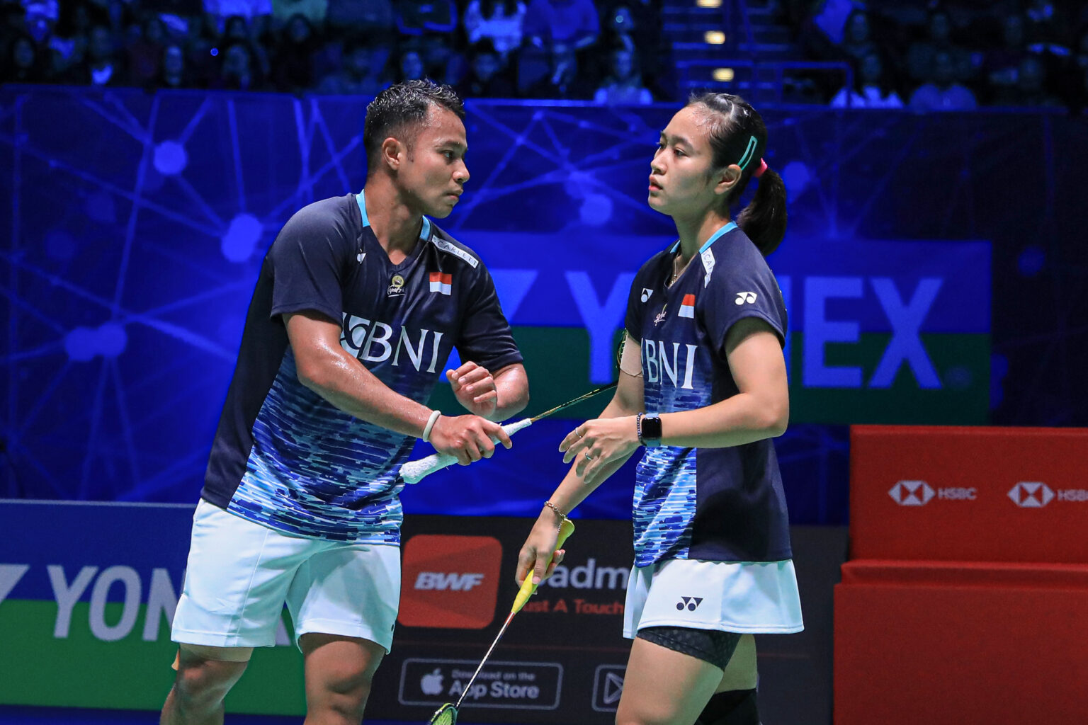 Rehan/Lisa sempat mendominasi pertandingan di babak pertama