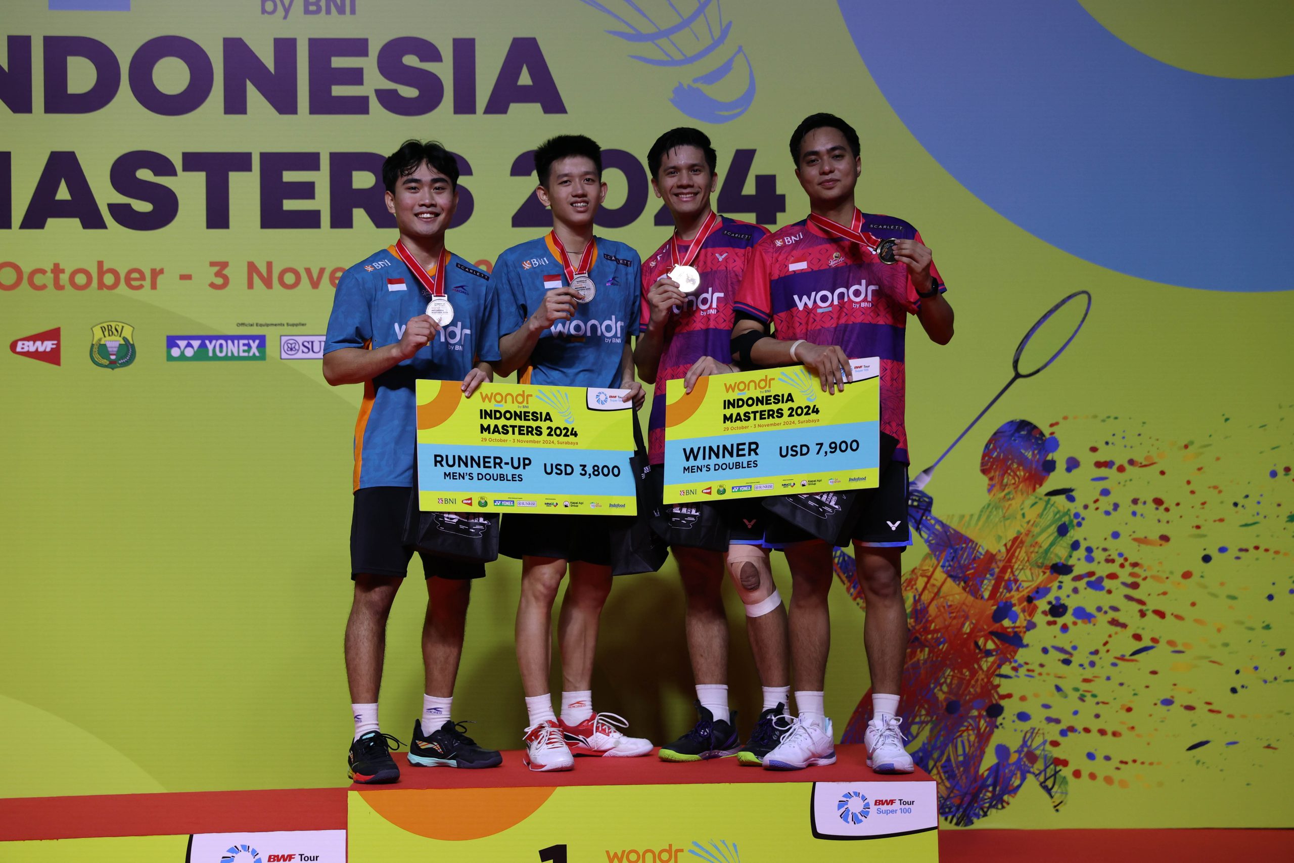 WONDR by BNI Indonesia Masters II Super 1002024 Rahmat/Yeremia Jadi